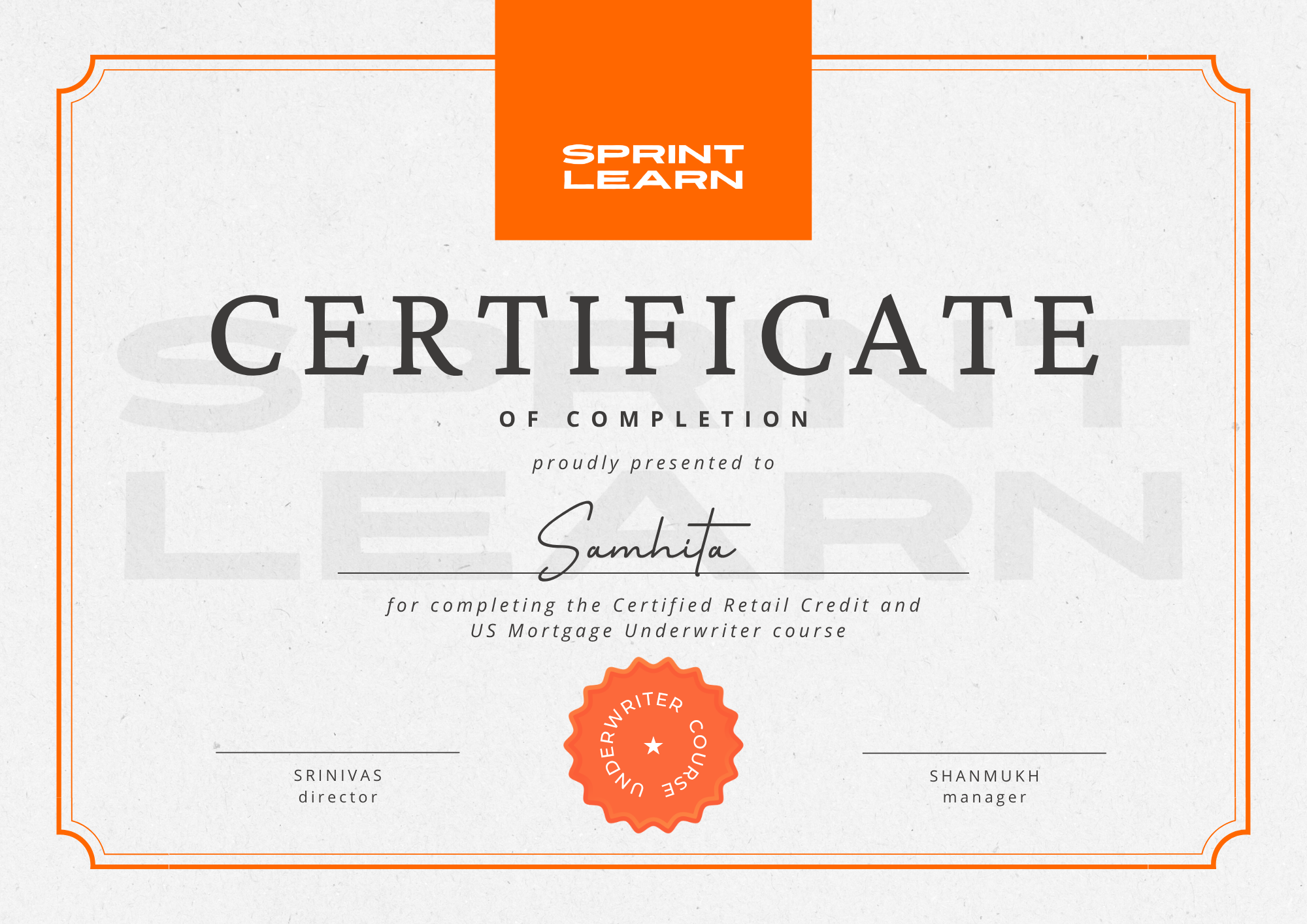 Eduzi Certificate